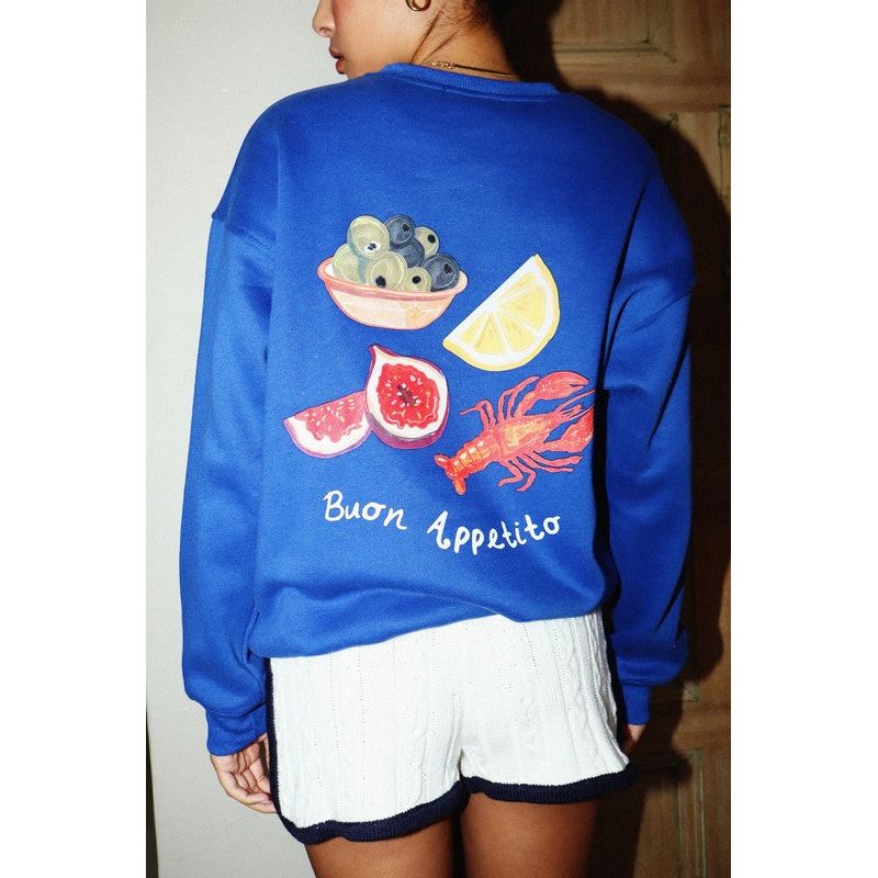 Buon Appetito Sweatshirt - Kiyana Boutique