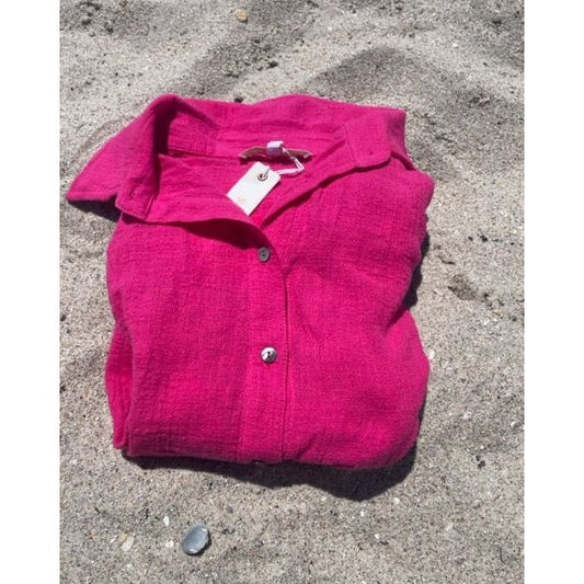 Charlotte Gauze Button Down Shirt - Kiyana Boutique