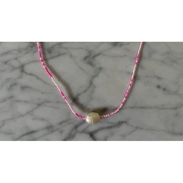 Isa Pearl Beaded Necklace - Kiyana Boutique
