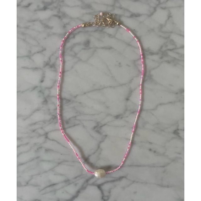 Isa Pearl Beaded Necklace - Kiyana Boutique