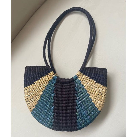 Kaia Small Hand-woven Straw Tote Bag - Kiyana Boutique