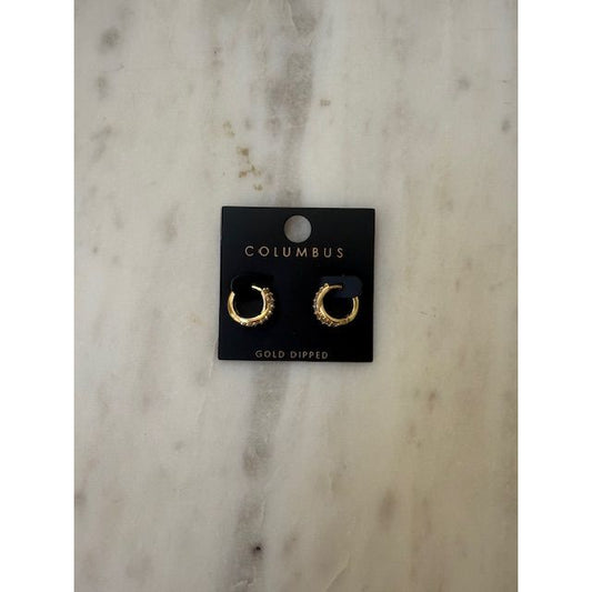 Lana Pave Hinge Hoop Earrings - Kiyana Boutique