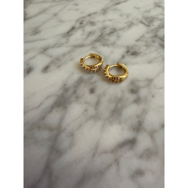 Lana Pave Hinge Hoop Earrings - Kiyana Boutique