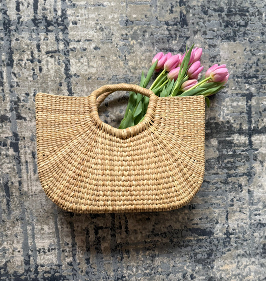 Marbella Handwoven Straw Tote | Chic Summer Panier Bag - Kiyana Boutique