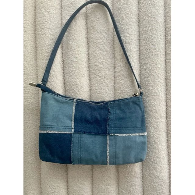 Melanie Denim Patchwork Bag - Kiyana Boutique