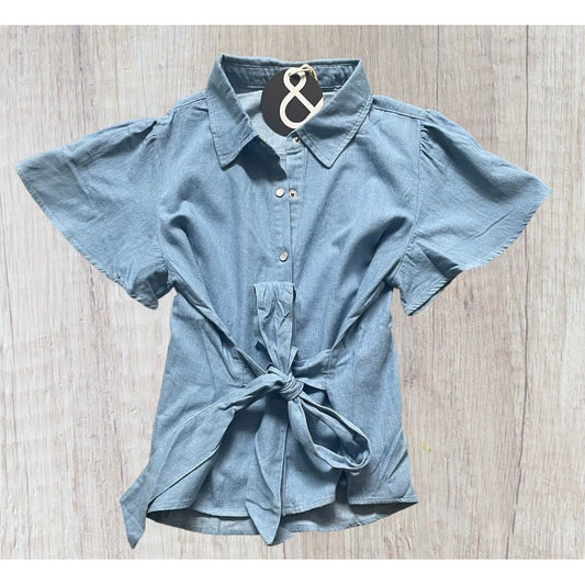 Montauk Front Tie Shirt - Kiyana Boutique