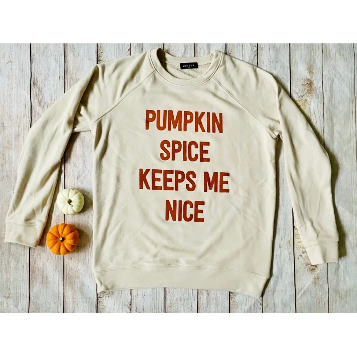 Pumpkin Spice Keeps Me Nice Graphic Sweatshirt - Kiyana Boutique