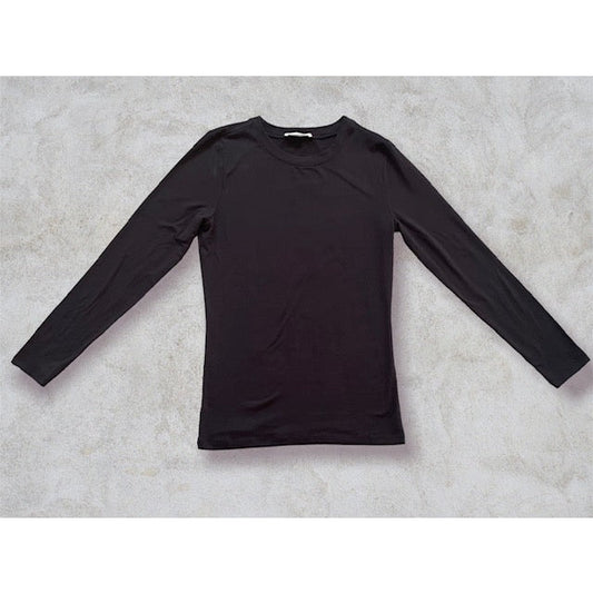 Caitlyn Butter Soft Long Sleeve Top | Black - Kiyana Boutique