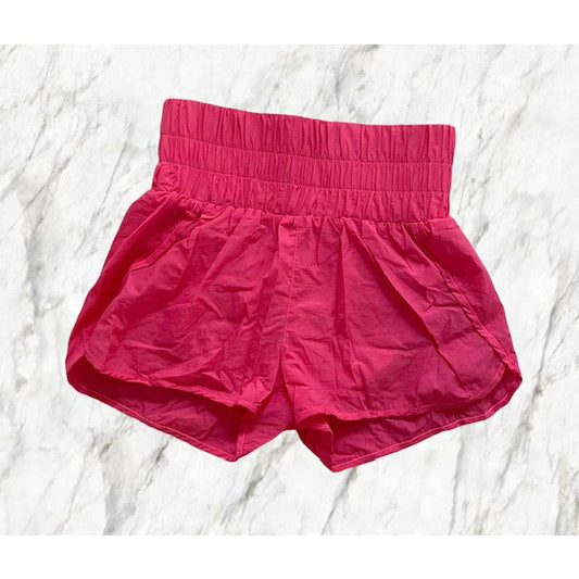 Gotta Run Pink High Waisted Active Shorts - Kiyana Boutique