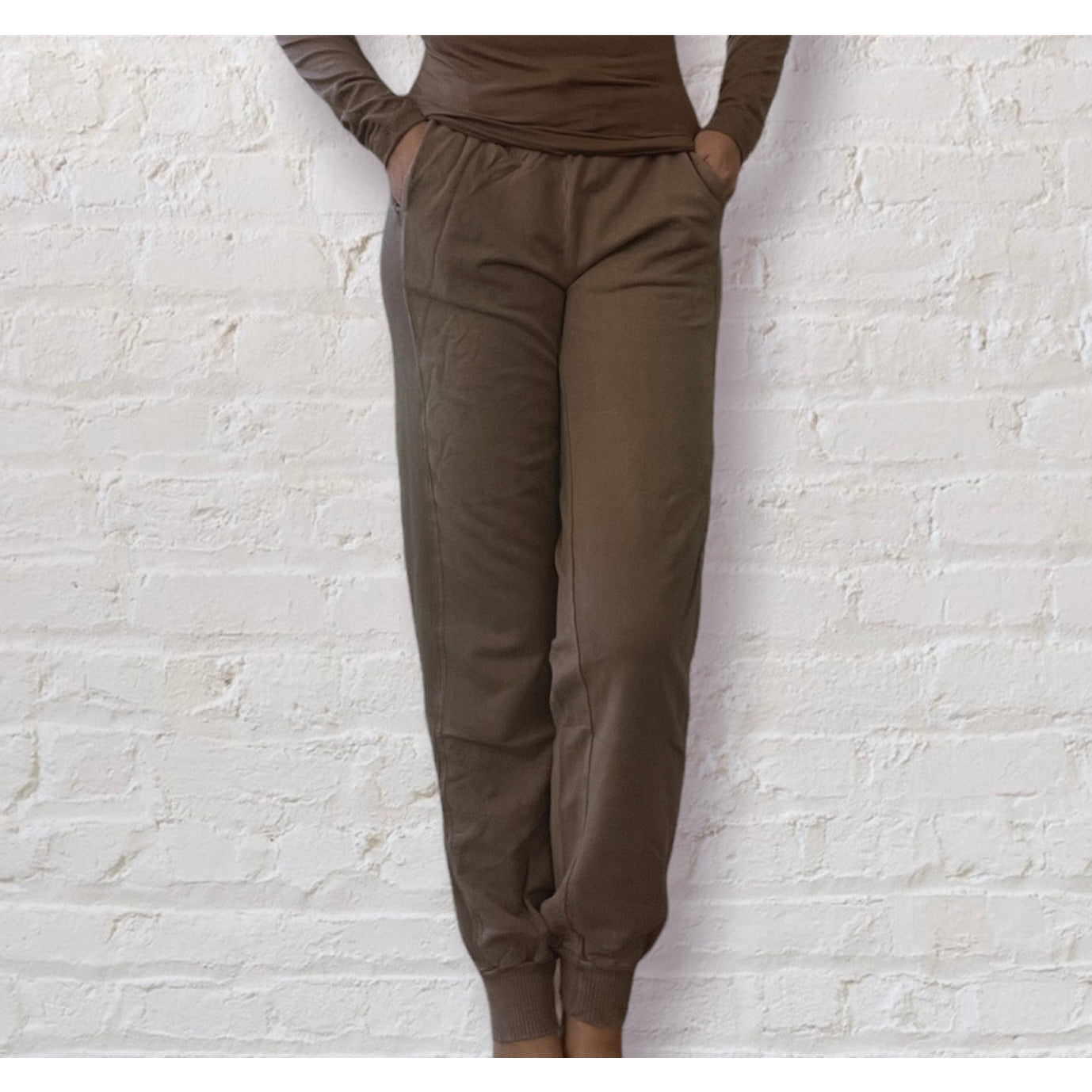 Harper Joggers in Mocha - Kiyana Boutique
