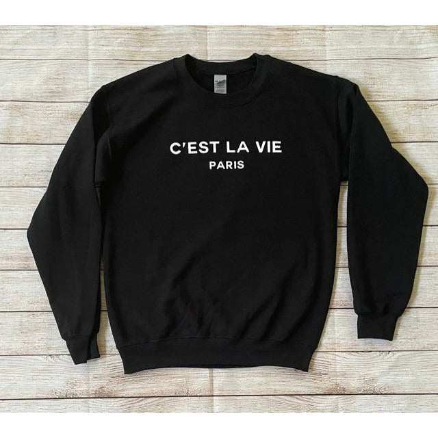 C'est La Vie Paris Sweatshirt - Kiyana Boutique
