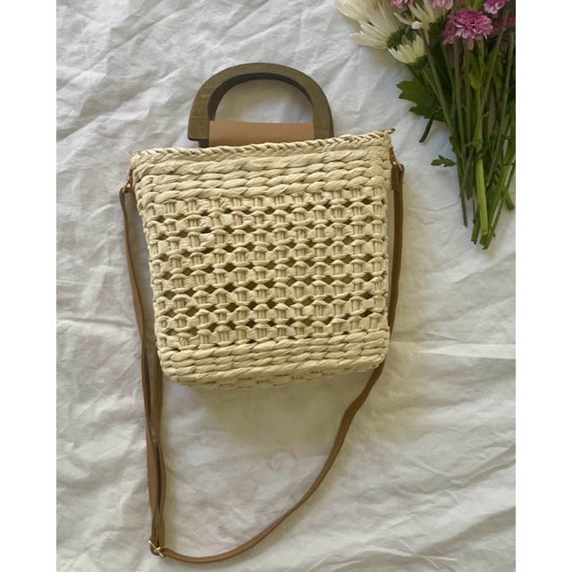 Ibiza Straw Woven Handbag - Kiyana Boutique