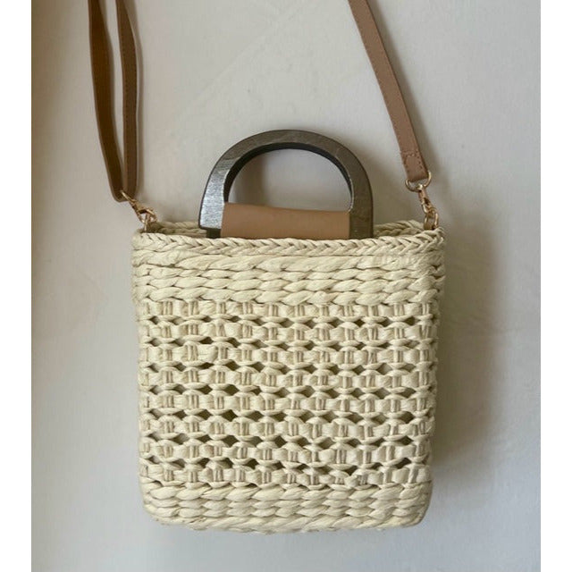 Ibiza Straw Woven Handbag - Kiyana Boutique