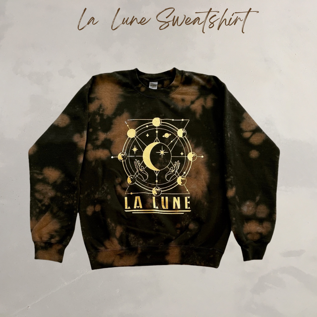La Lune Tie-Dye Sweatshirt - Kiyana Boutique