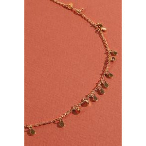 Maya Mini Coin Necklace - Kiyana Boutique