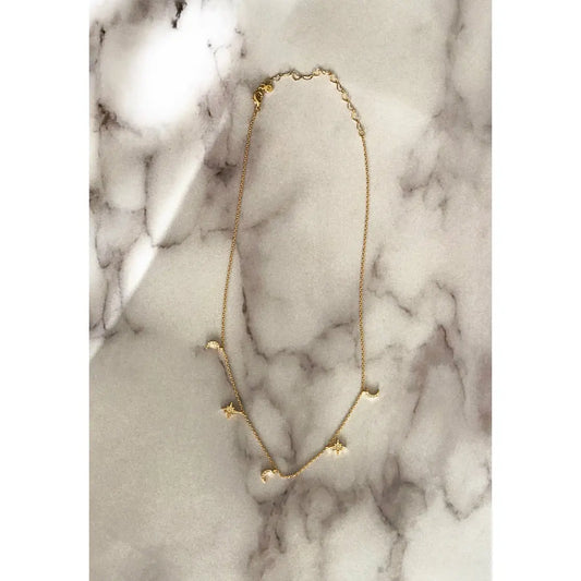 Moon & North Stars Necklace Kiyana Boutique
