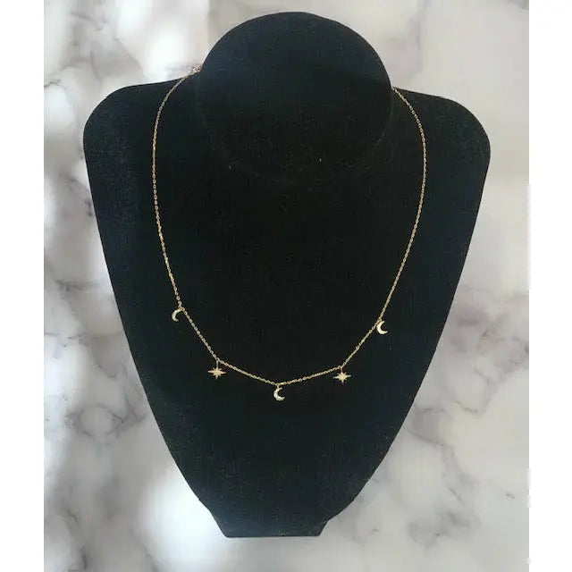 Moon & North Stars Necklace Kiyana Boutique