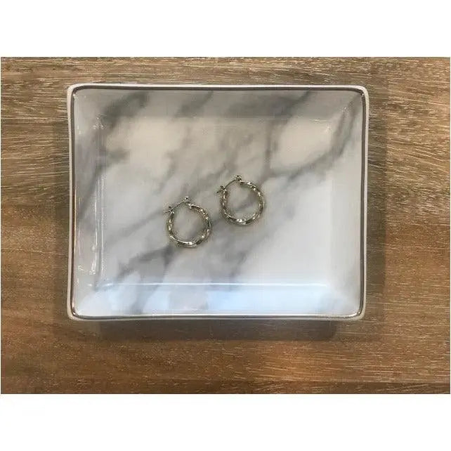 Small Twisted Gold Hoop Earrings Kiyana Boutique