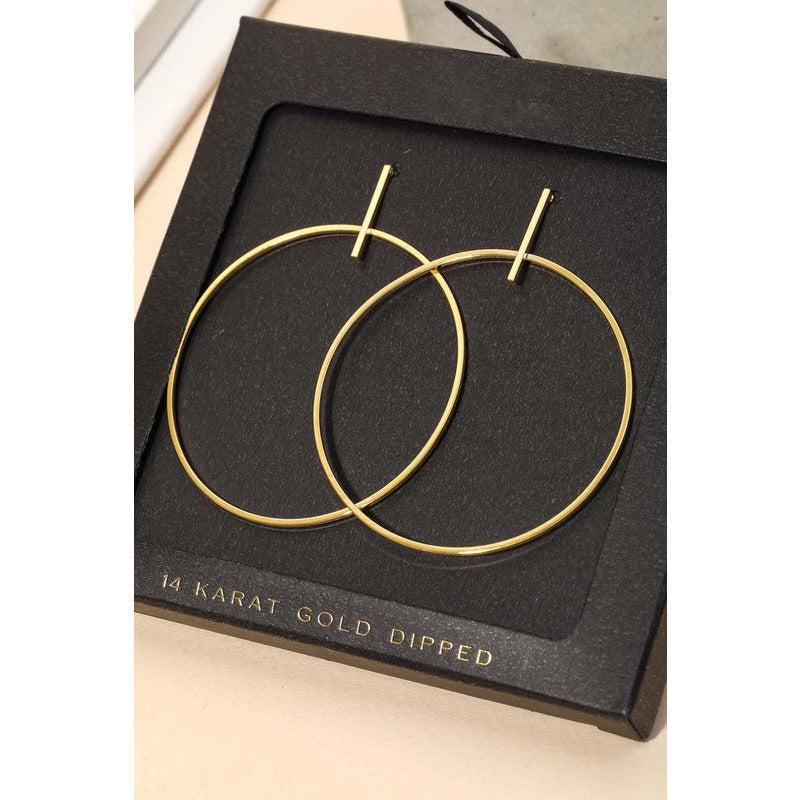 CEO Hoop Earrings - Kiyana Boutique