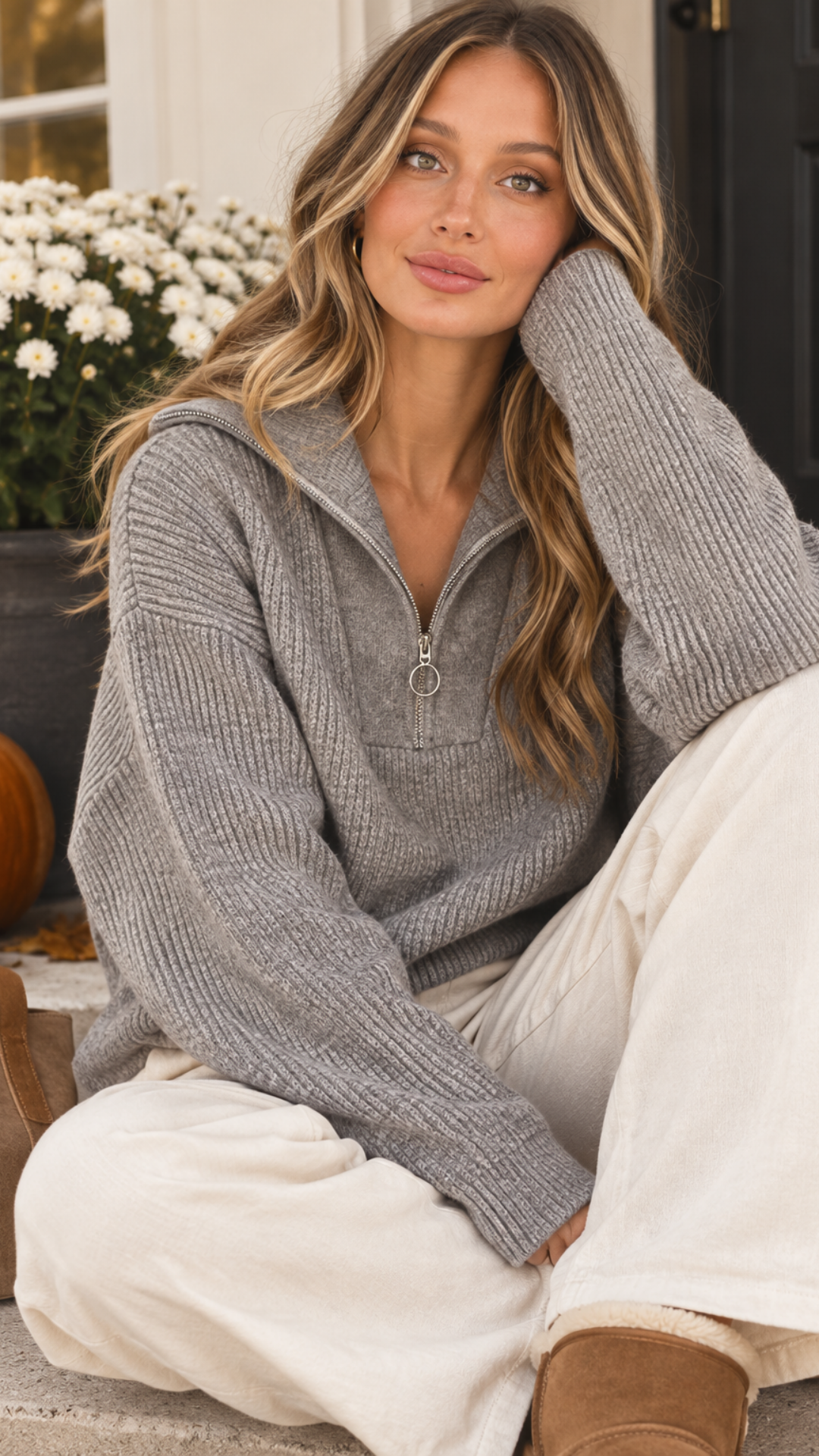 Aspen Half-Zip Sweater