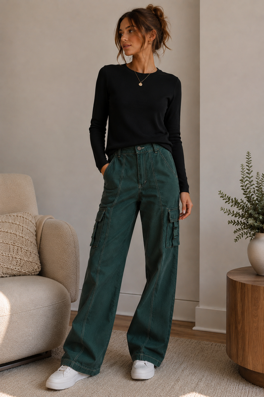 Carmen Cargo Pants - Kiyana Boutique