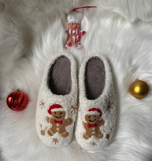 Gingerbread Christmas Slippers