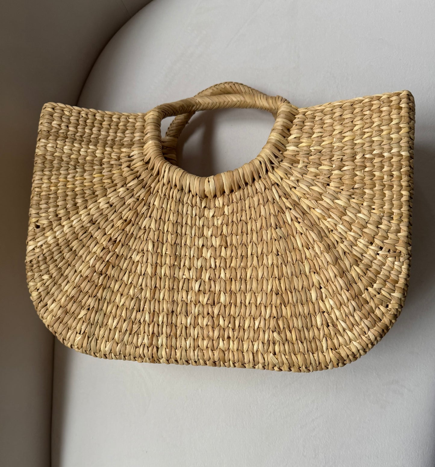 Marbella Handwoven Straw Tote | Chic Summer Panier Bag - Kiyana Boutique