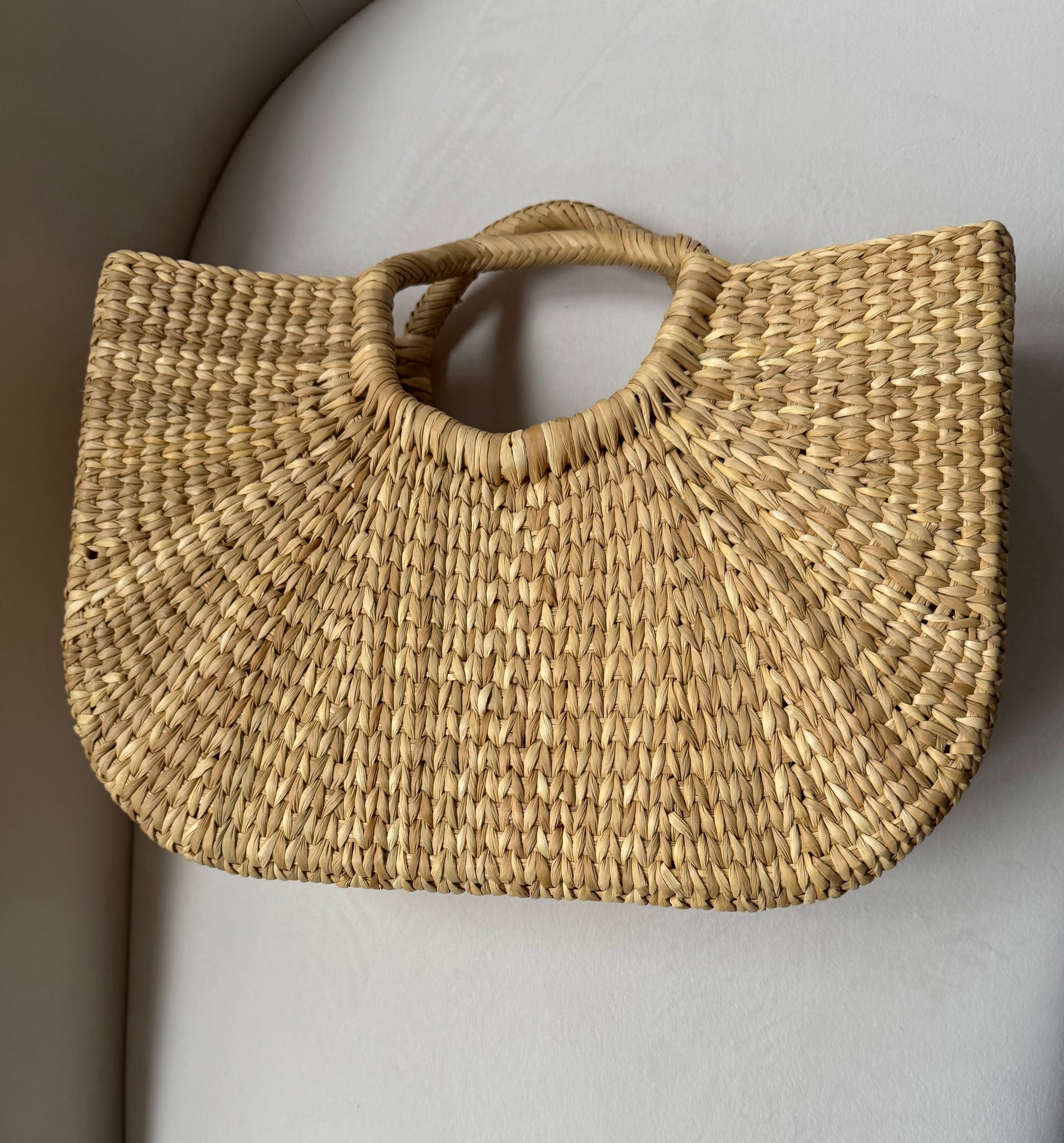 Marbella Handwoven Straw Tote | Chic Summer Panier Bag - Kiyana Boutique