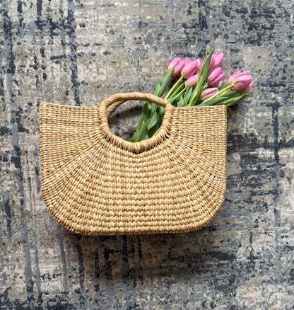 Marbella Handwoven Straw Tote | Chic Summer Panier Bag - Kiyana Boutique