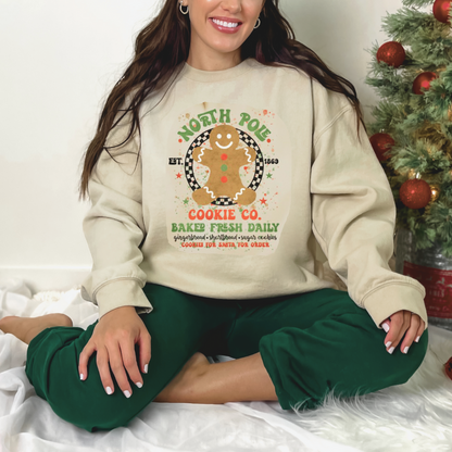 North Pole Cookie Co. Gingerbread Graphic Sweatshirt