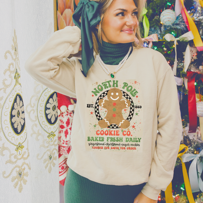 North Pole Cookie Co. Gingerbread Graphic Sweatshirt