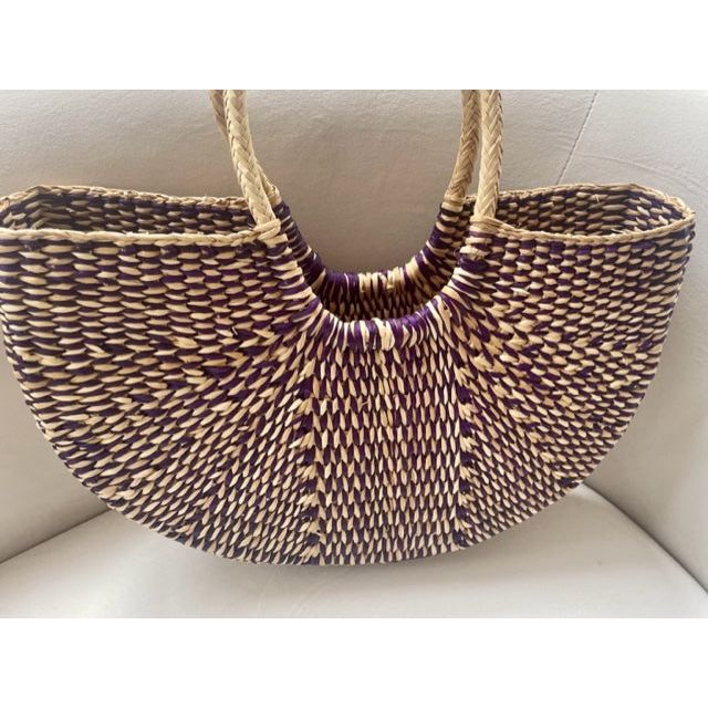 Sunset Handwoven Straw Tote Bag - Kiyana Boutique