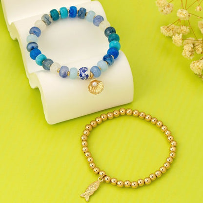 Portofino Beaded Bracelet Set - Kiyana Boutique