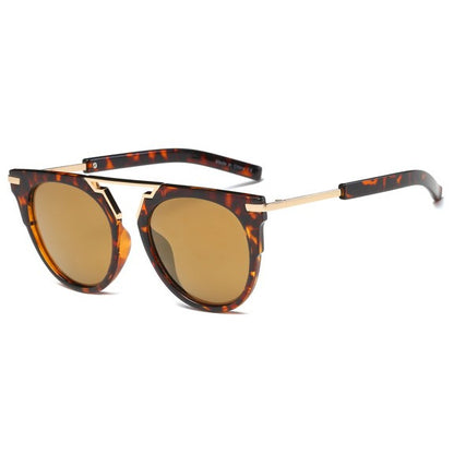 Riviera Round Tortoise & Gold Sunglasses - Kiyana Boutique