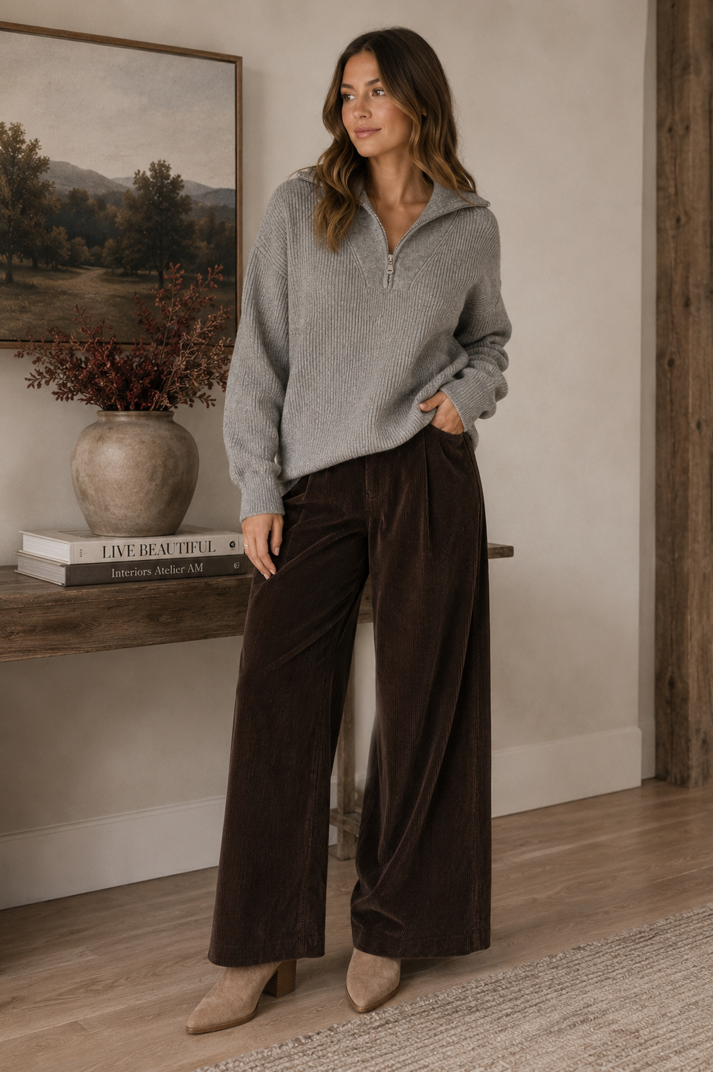 Aspen Half-Zip Sweater