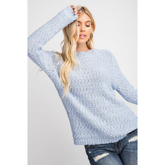 Emily Popcorn Knit Sweater - Kiyana Boutique