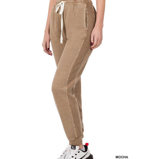 Harper Joggers in Mocha - Kiyana Boutique