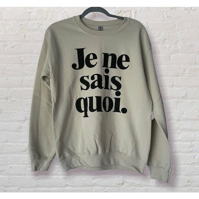 Je Ne Sais Quoi Sweatshirt - Kiyana Boutique