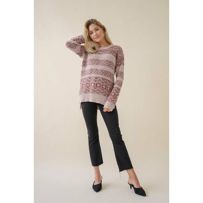 Lima Textured Pullover - Kiyana Boutique