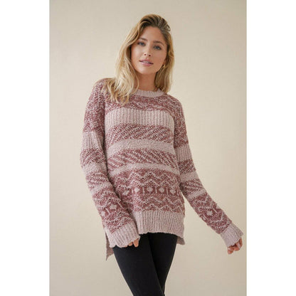 Lima Textured Pullover - Kiyana Boutique