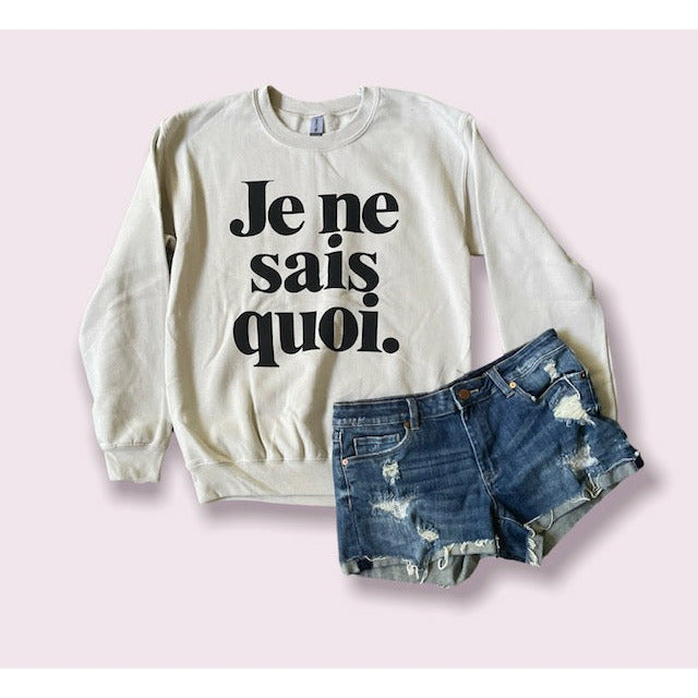 Je Ne Sais Quoi Sweatshirt - Kiyana Boutique